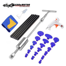 Load image into Gallery viewer, PDR Tools Car Paintless Dent Removal Tool Kit Dent Repair Puller Kit Slide Reverse Hammer Glue Tabs Suction Cups For Hail Damage